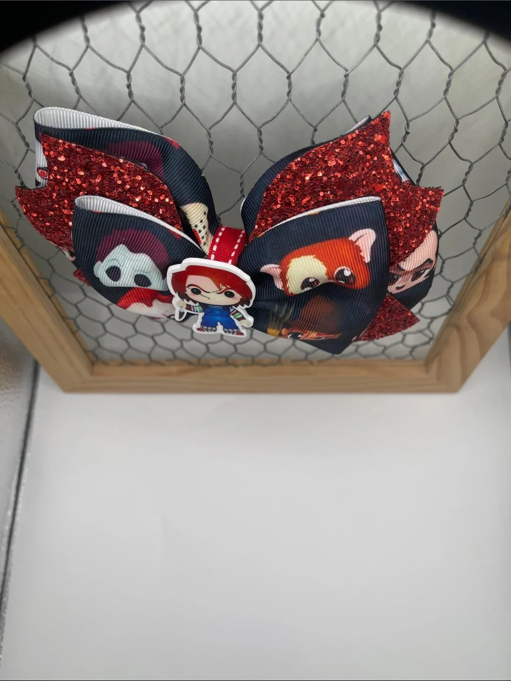 Handmade Horror Movie Inspired Hair Bow